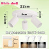 Suspension Rail Cylindres Acier Noir Mat Minimaliste Design - Chambre Salon Cuisine — Réglette