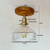 Lumio Vintage Verre Transparent et Bois Naturel
