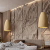 Suspension Cylindre Céramique Beige Minimaliste Design - Chambre Salon Cuisine — Colonne