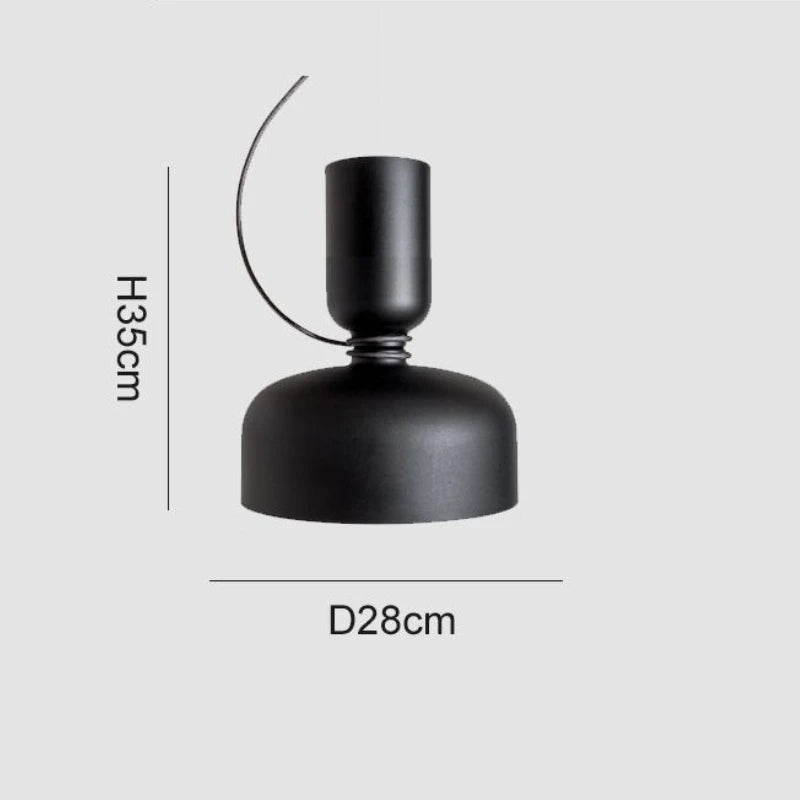 Hero Cylindre Métal Noir et Blanc Minimaliste