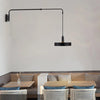 Applique Murale Bras Articulé Acier Noir Minimaliste Design Moderne Noire - Chambre Salle de Bain Salon — Calor