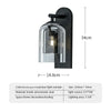 Orm Cloche Verre Fumé et Métal Noir