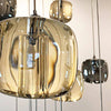 Suspension Globe Verre Fumé et Transparent Éclatant Boule - Cuisine Salon Salle à Manger — Cristina