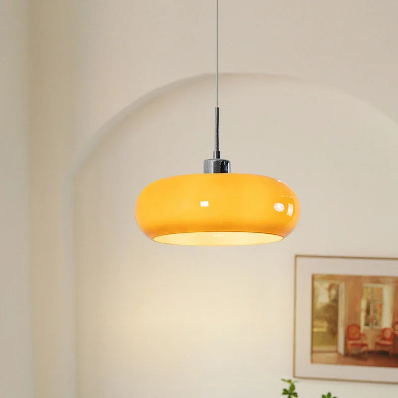 Orbe Sphère Verre Opalin et Laiton Minimaliste