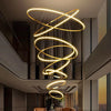 Svea Spirale Anneaux Métal Doré Contemporain