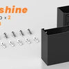 Armand Cube Aluminium Noir Minimaliste