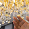 Randi Cascade Cristal et Métal Doré Luxueux
