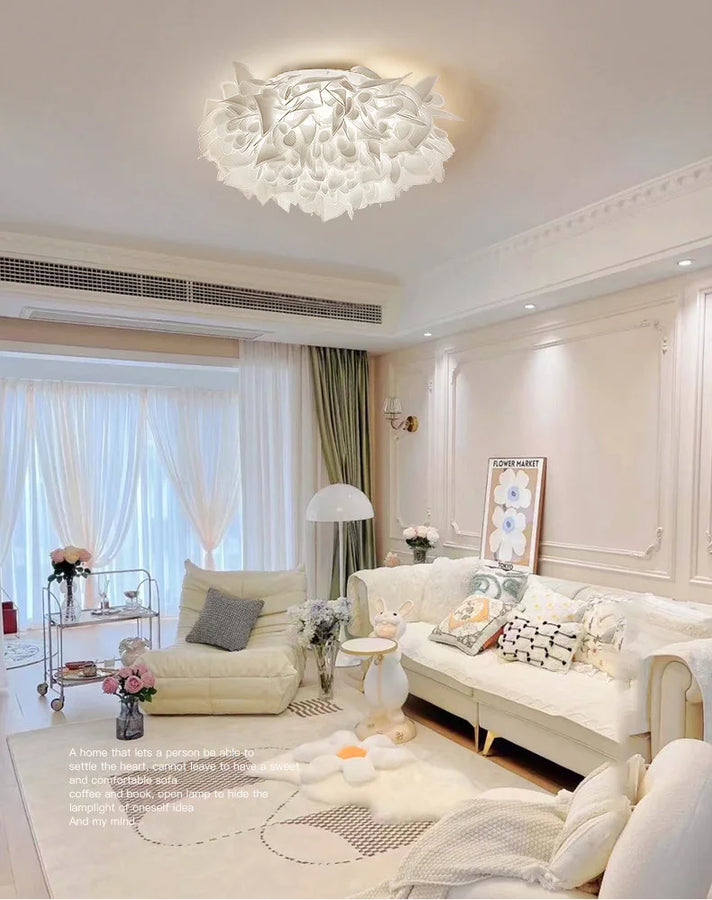 Hëris Nuage Tissu Blanc Éthéré