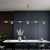 Suspension Laiton Doré Cylindres Multiples Minimaliste Design - Chambre Salon Cuisine — Chiyo