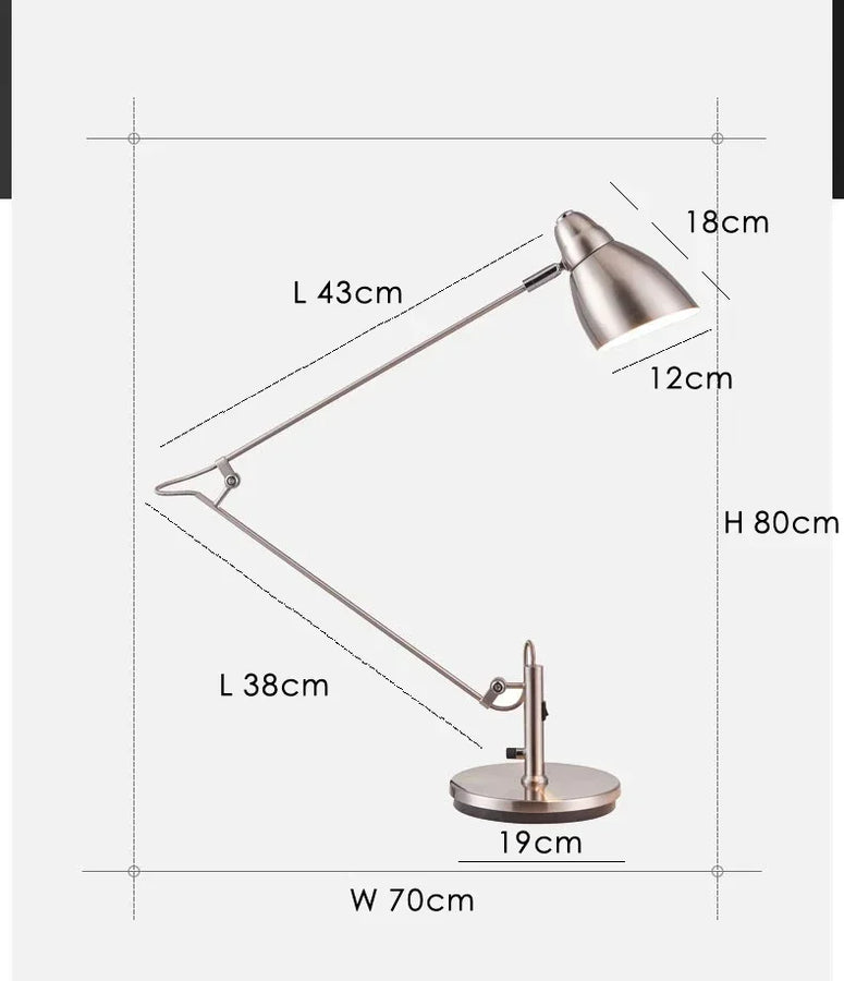 Palma Bras Articulé Acier Brossé Minimaliste