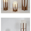 Lampadaire Géométrique Bois Naturel Minimaliste Design - Salon Bureau Chambre — Hexo