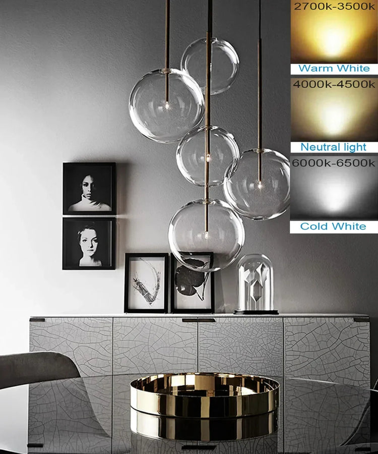 Ronda Sphère Verre Transparent et Laiton Minimaliste