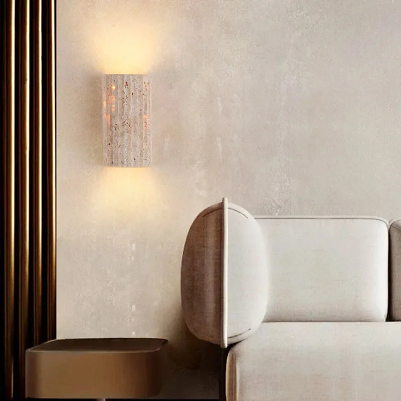 Fola Cylindre Pierre Beige Minimaliste