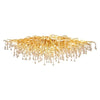 Randi Cascade Cristal et Métal Doré Luxueux