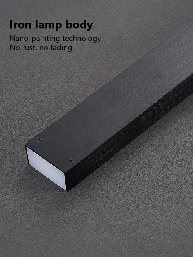 Neva Linéaire Métal Noir Mat Minimaliste