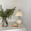 Lampe de Table Sphère Métal Blanc et Rouge Art Déco - Chambre Bureau Salon — Oxys