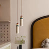 Suspension Cylindre Pierre Empilée Multicolore Nordique Design - Chambre Salon Cuisine — Incandeo
