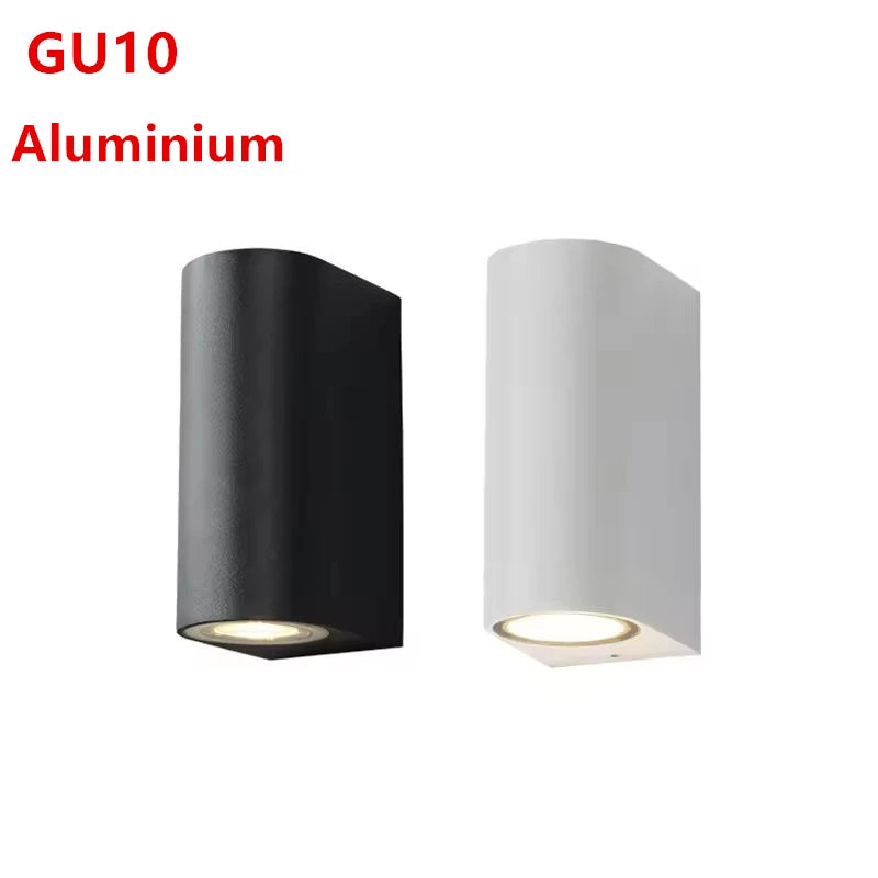 Thora Cylindre Aluminium Noir et Blanc Minimaliste B