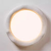 Plafonnier Anneau Plâtre Blanc Minimaliste Design Moderne - Salle de Bain Salon Chambre — Ringa