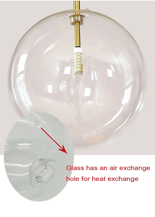 Ronda Sphère Verre Transparent et Laiton Minimaliste