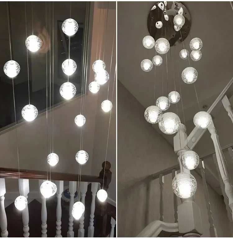 Agnes Bulles Verre Transparent et Laiton Épuré