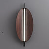 Applique Murale Ovale Bois Naturel Minimaliste Design Moderne - Chambre Salle de Bain Salon — Ovalo