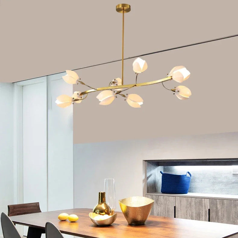Lustre Suspension Demi-Sphère Céramique Blanche Minimaliste Design - Salon Salle à Manger — Eos