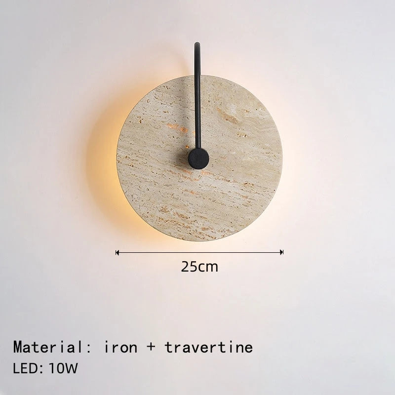 Adaeze Disque Pierre Naturelle Minimaliste