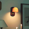 Lucien Dôme Verre Ambré et Bois Laqué