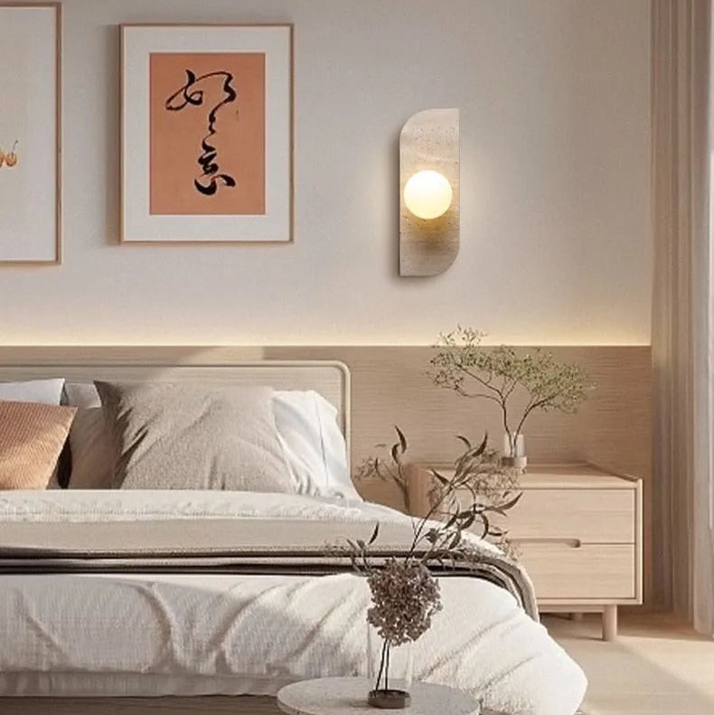 Applique Murale Cylindre Verre Opalin Minimaliste Design Moderne - Chambre Salle de Bain Salon — Cremona