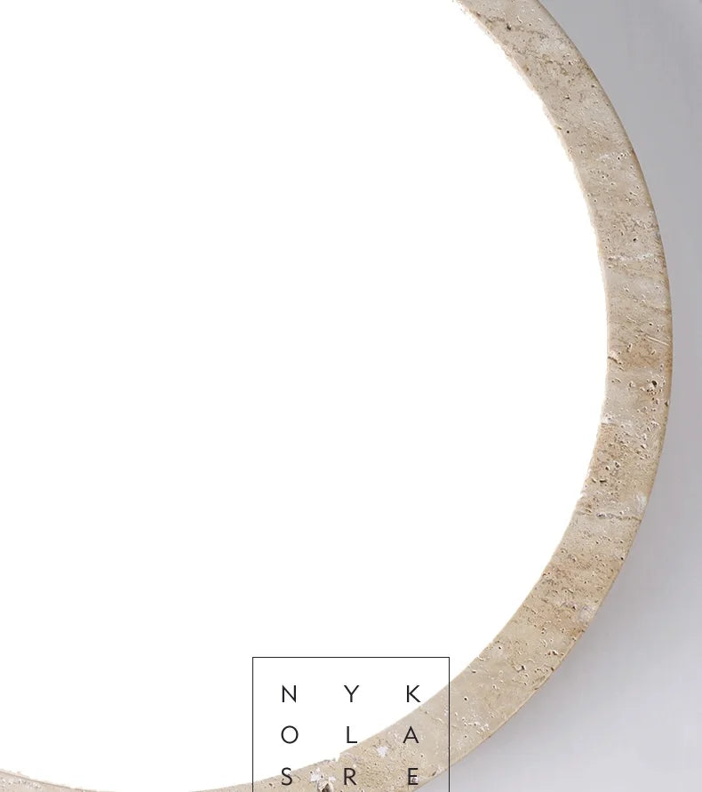 Rasha Anneau Pierre Beige Minimaliste