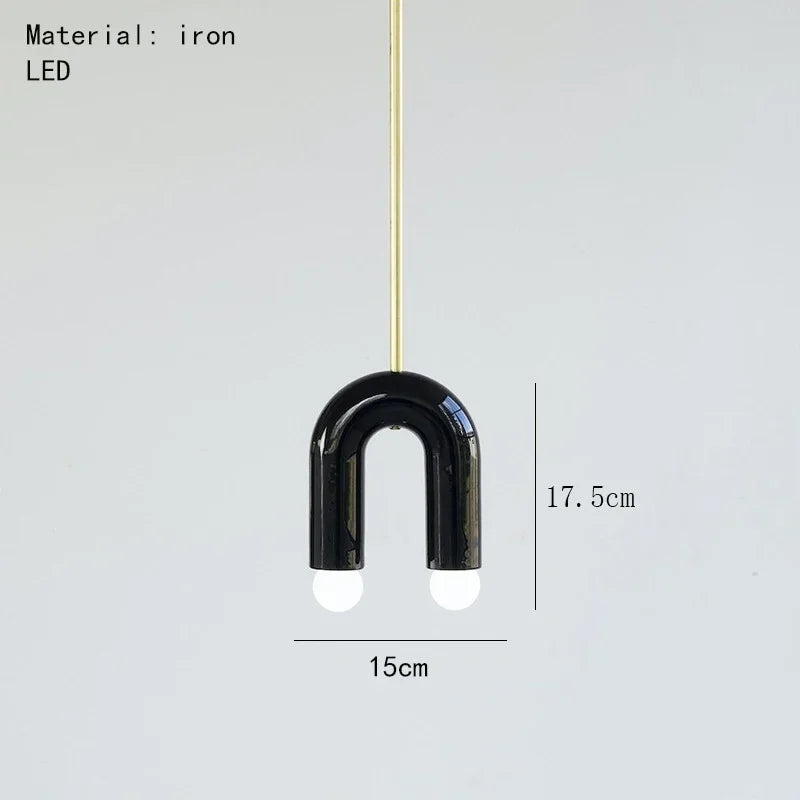 Fabrizia Arches Métal Noir Brillant Minimaliste