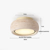 Rasha Anneau Pierre Beige Minimaliste