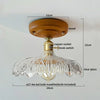 Lumio Vintage Verre Transparent et Bois Naturel