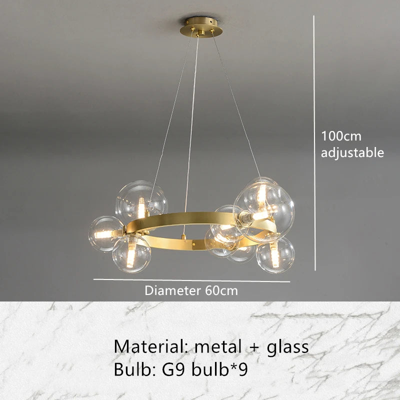 Estella Anneau Laiton Doré et Verre Opalin