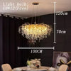 Randi Cascade Cristal et Métal Doré Luxueux