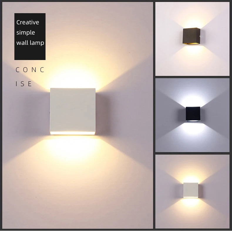 Talx Cube Aluminium Blanc Minimaliste