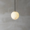 Suspension Cylindre Marbre Blanc et Laiton Épuré Design - Chambre Salon Cuisine — Procyon
