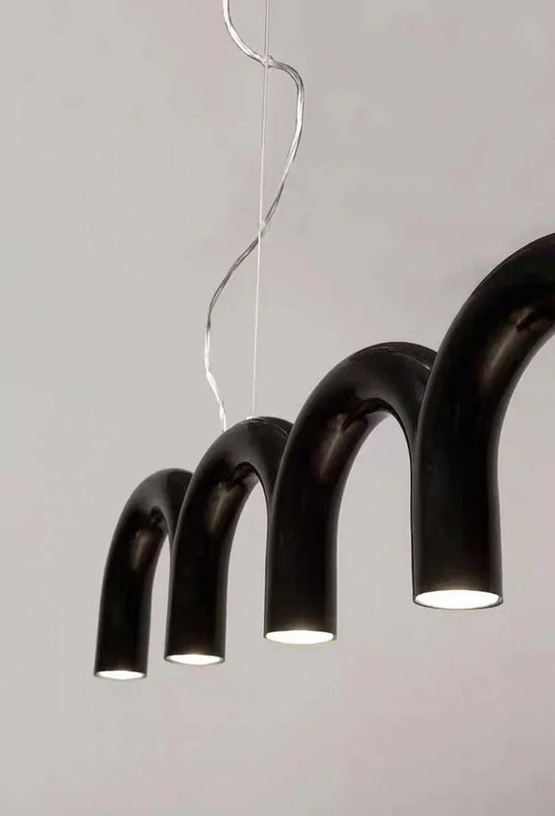 Fabrizia Arches Métal Noir Brillant Minimaliste