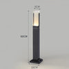 Lampadaire Cylindre Métal Noir Mat Minimaliste Design - Salon Bureau Chambre — Fuste
