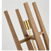 Lampadaire Géométrique Bois Naturel Minimaliste Design - Salon Bureau Chambre — Hexo
