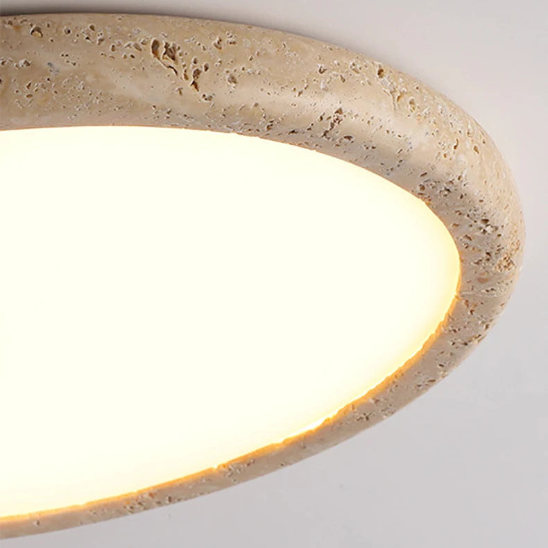 Plafonnier Anneau Bois Naturel Minimaliste Design Moderne - Salon Chambre Salle à Manger — Altair
