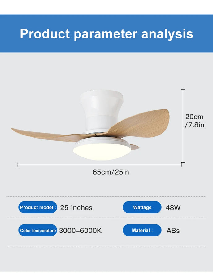 Ventilateur de Plafond Chambre Haute Puissance