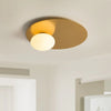 Plafonnier Disque Métal Doré Minimaliste Design Moderne - Salle de Bain Salon Chambre — Plateo