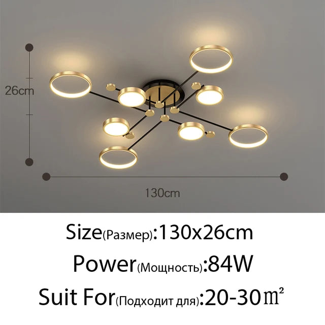 Faël Anneaux Métal Noir et Laiton Épuré