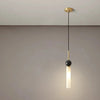 Suspension Sphères Verre Fumé et Métal Noir Boule - Cuisine Salon Salle à Manger — Quasar