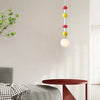 Suspension Pétales Tissu Ivoire et Bois Naturel - Cuisine Chambre Salon — Corolle