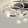Lustre Plafonnier Anneaux Laiton Doré Minimaliste Dimmable Design - Salon Salle à Manger — Orbit