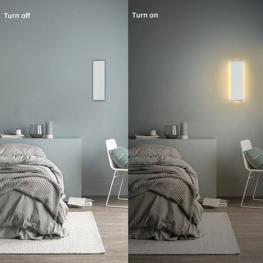 Despina Rectangle Aluminium Blanc Minimaliste