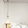 Suspension Cylindre Acier Noir Mat Minimaliste Design - Chambre Salon Cuisine — Vivace